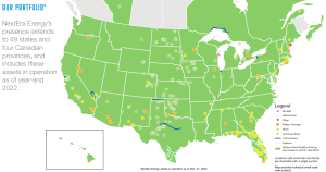 NextEra Energy portfolio map