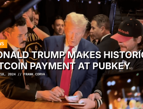 Donald Trump Makes Historic Bitcoin Payment At PubKey