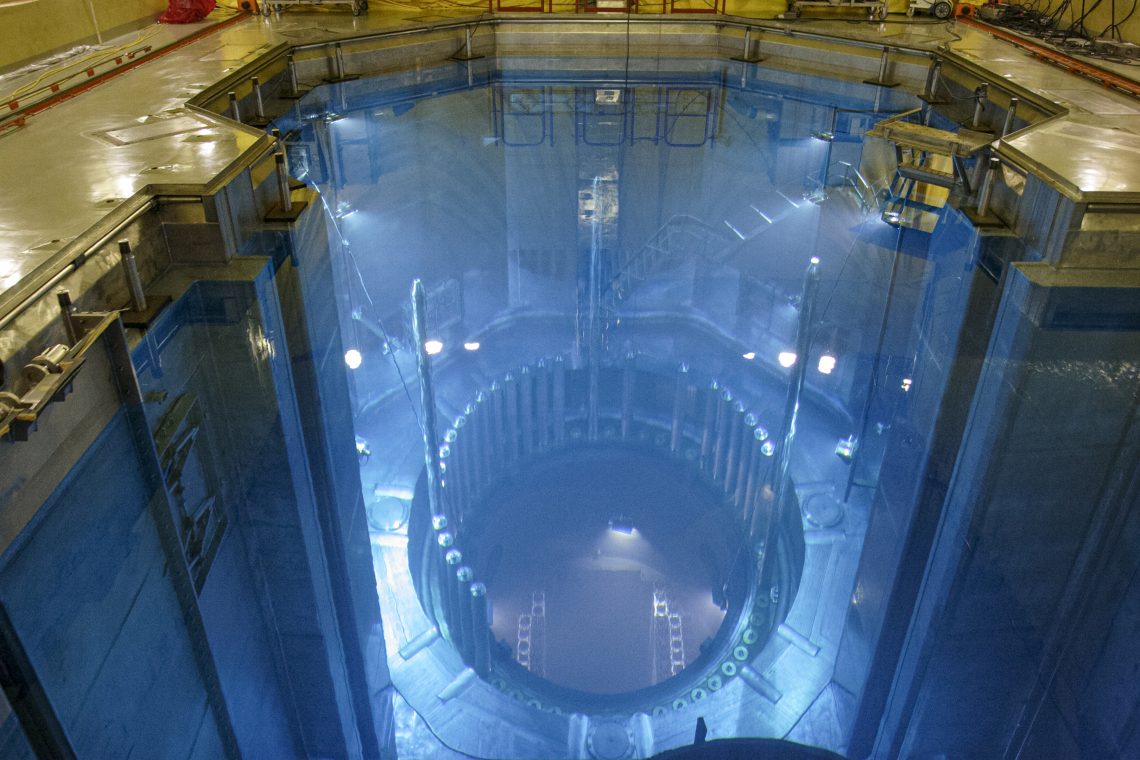 The spent fuel pool (SFP) of the Angra II Nuclear Power Plant in Brazil.