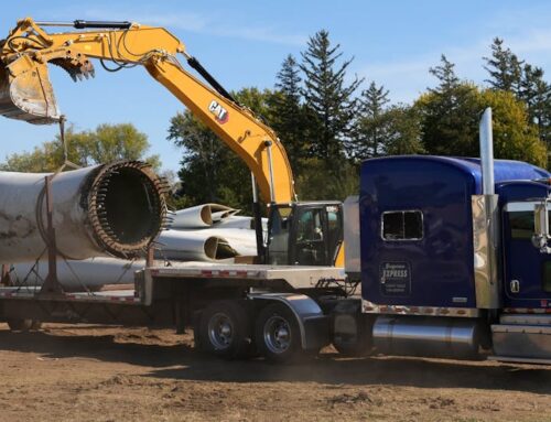 Wind turbine blades cleaned up from Grand Meadow, Minnesota by NextEra Energy