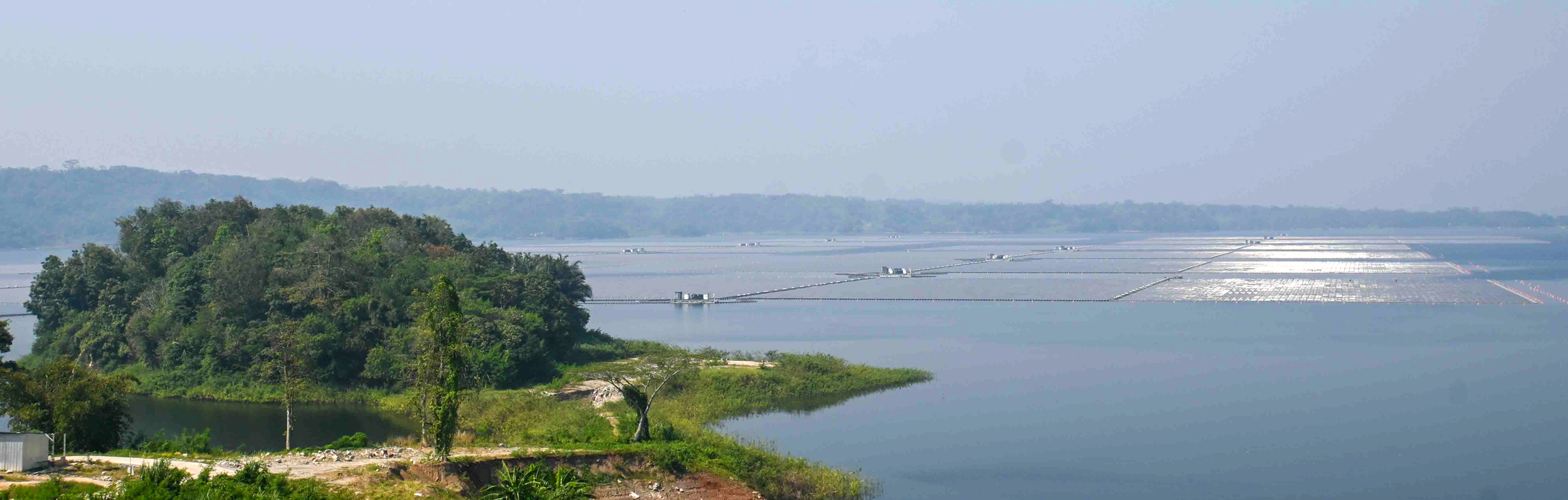 A view of the Cirata Floating Solar Power Plant. Credit: Anna McNulty/Inside Climate News