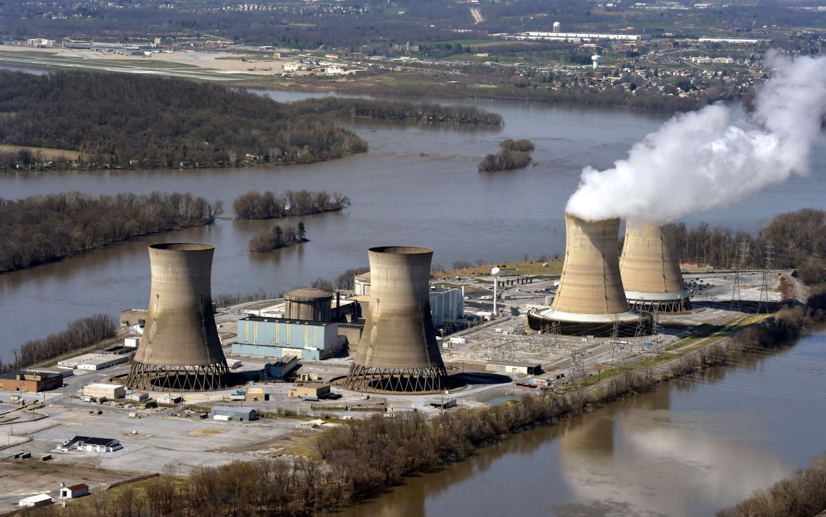 Three Mile Island from above