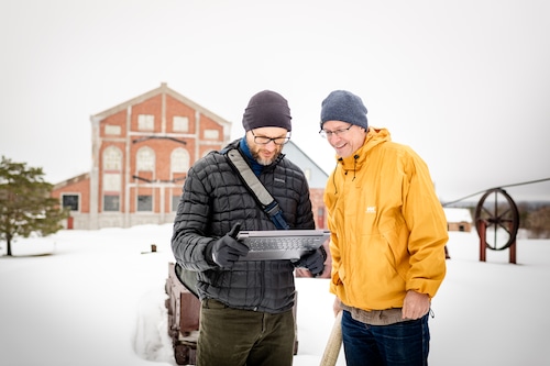 Pumped water mine storage researchers