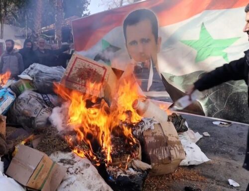 New Syrian security forces burn cannabis and Captagon pills in Damascus