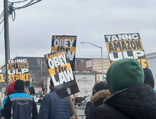 Amazon drivers continue strike at Queens distribution center during holiday delivery crunch