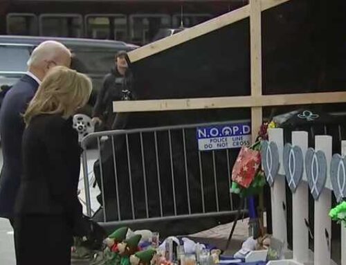 President Joe Biden visits Bourbon Street memorial