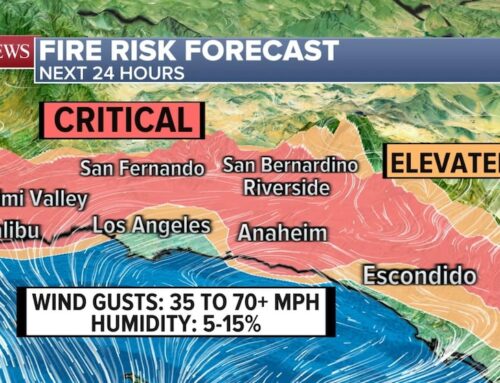 Video  Wind forecast threatens to spread California wildfires