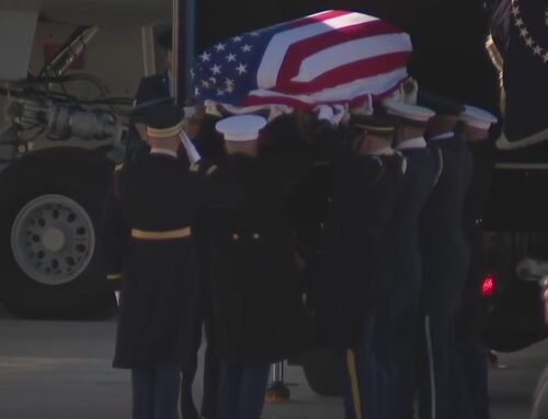 President Carter’s remains loaded into plane