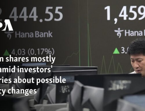 Asian shares mostly fall amid investors’ worries about possible policy changes