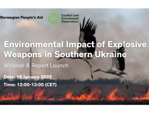 Report launch: Environmental impact of explosive weapons in southern Ukraine, 16 Jan