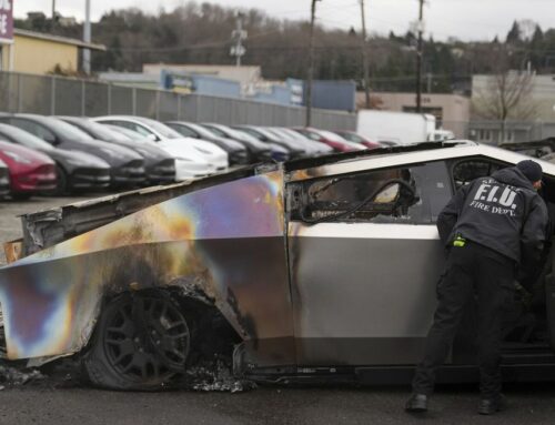 Fire chars four Tesla Cybertrucks in Seattle’s Sodo neighborhood