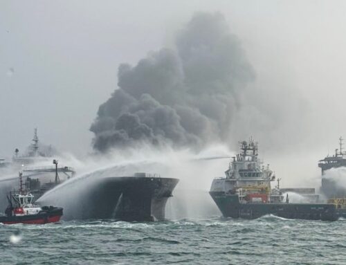 U.K. braces for environmental impact as ships burn in North Sea after collision