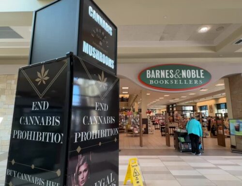 Cannabis, psychedelic mushroom kiosk at Brookfield Square draws attention