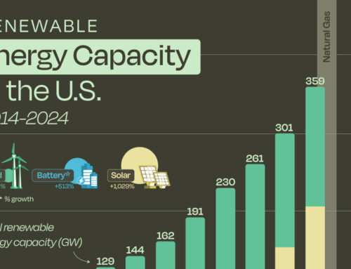 Charted: Renewable Energy Capacity in the U.S. (2014-2024)