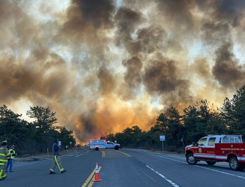 Long Island brush fire today: Crews battle Westhampton blaze, wind threats remain