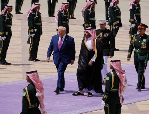 Fighter jets, chandeliers, a Cybertruck: See the pomp of Trump’s Middle East visit