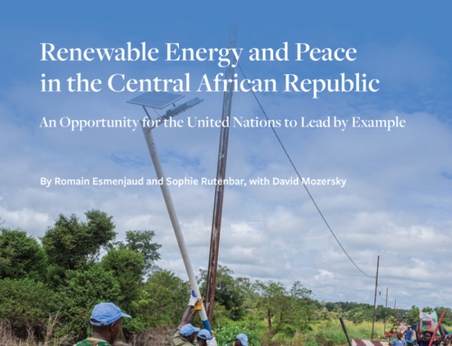 Renewable Energy and Peace in the Central African Republic