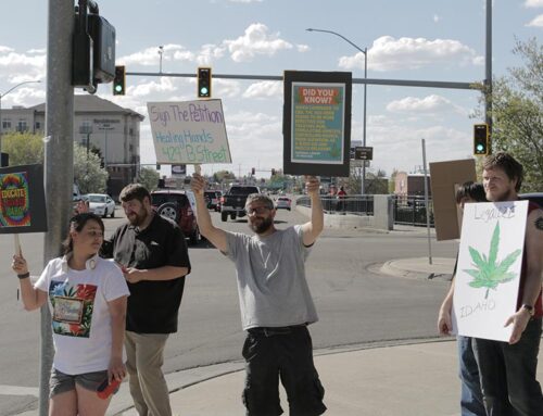 Group marches across Broadway Bridge for legalized medicinal cannabis