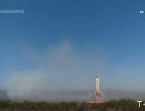 Blue Origin’s New Shepard takes six people on a short trip to space and back to Earth