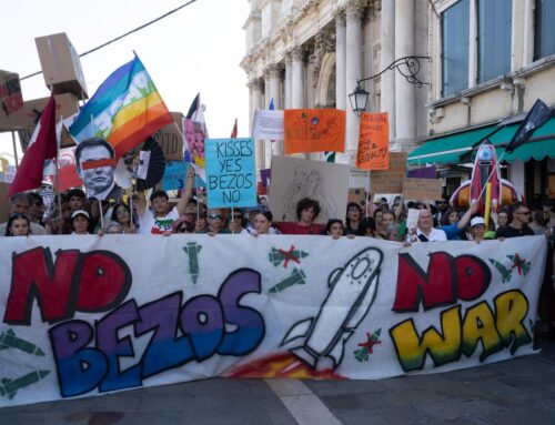 What the protests against Jeff Bezos and Lauren Sánchez were really about