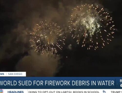 Environmental groups sue SeaWorld over Mission Bay firework pollution