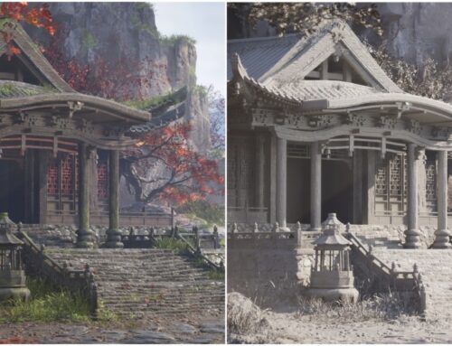 Realistic East Asian Mountain Shrine Environment In UE5