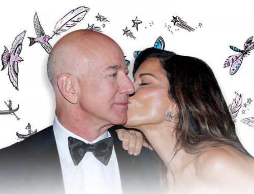 I Am Absolutely Losing My Mind at Jeff Bezos and Lauren Sánchez’s Clip-Art Wedding Invite