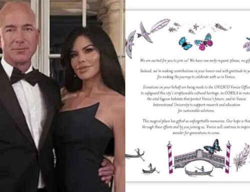 “Money Can’t Buy Class”: Jeff Bezos’ Wedding Invite Roasted Online