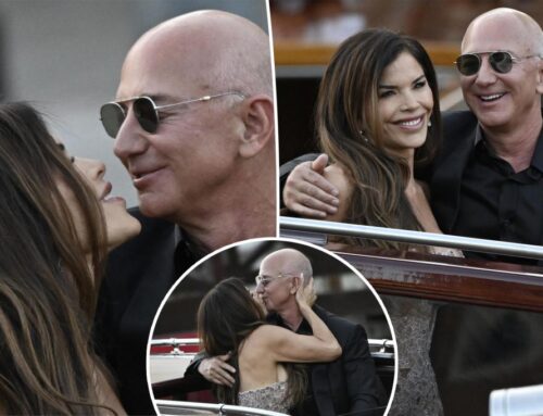Here’s what Lauren Sánchez whispered to husband Jeff Bezos the…
