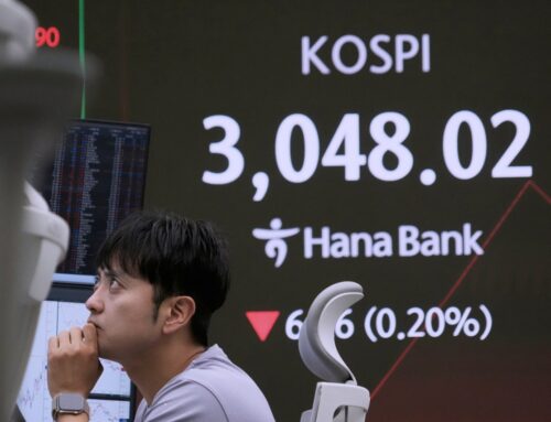 Asian shares are mostly down as Trump’s tariff deadline looms and pressure steps up