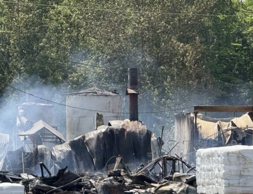 Large fire destroys environmental product shop near Floodwood