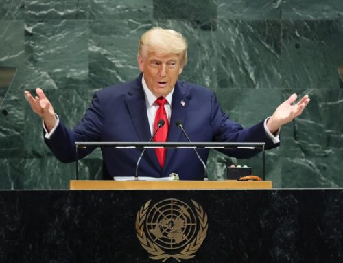 Trump goes off script in UN address, praising Germany for returning to nuclear energy and