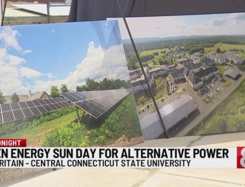 Green energy activists take part in ‘Sun Day’ in New Britain