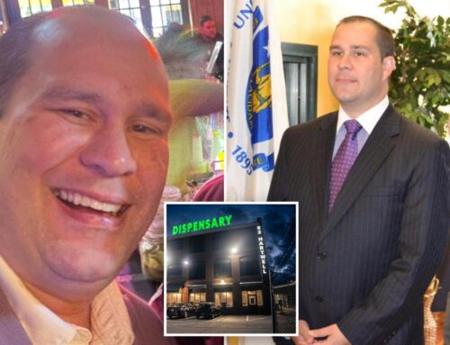 Controversial former mayor stabbed in the neck outside his cannabis…