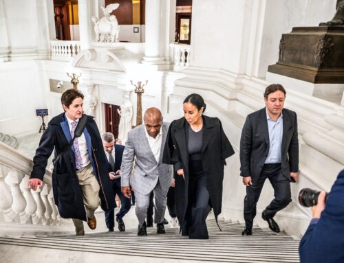 Mike Tyson meets with state legislators at the Capitol in Harrisburg to advocate for the l