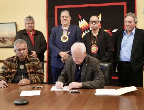 Walz signs tribal-state cannabis compact with Leech Lake Band