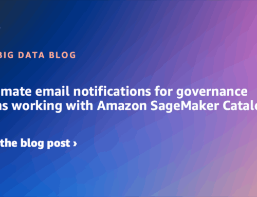 Automate email notifications for governance teams working with Amazon SageMaker Catalog