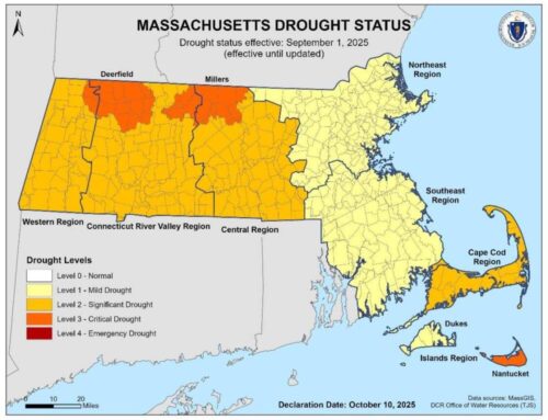 Parts of central and western Mass., Nantucket in critical drought