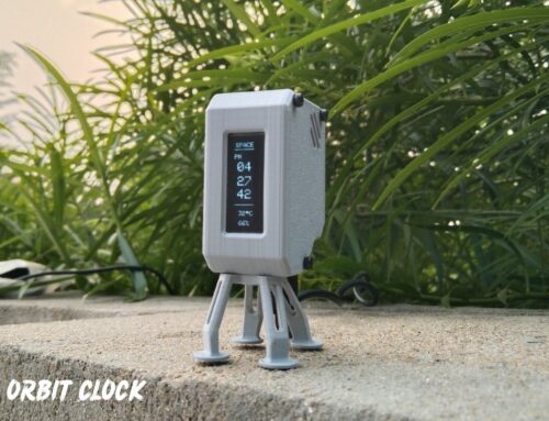 OrbitClock – a Tiny Space-Inspired WiFi Environment Clock