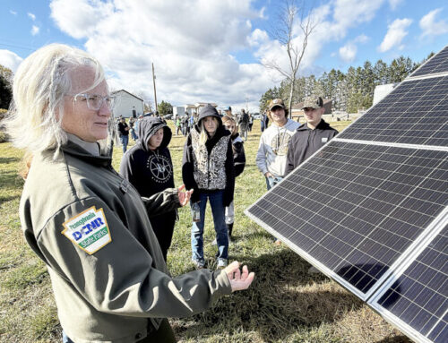 Shining a light on solar: Students get a close-up look at array responsible for cutting el