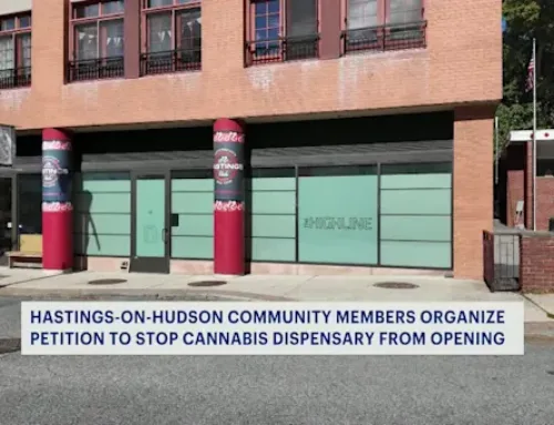 Parents protest Main Street cannabis shop in Hastings