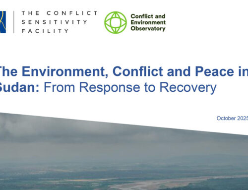 The environment, conflict and peace in Sudan: from response to recovery