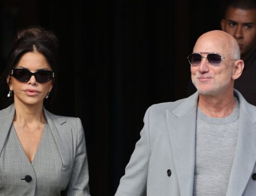 Lauren Sánchez and Jeff Bezos Twin in Paris With Coordinating Gray Looks