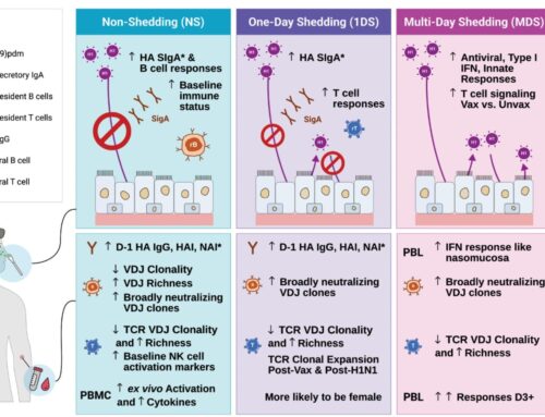 Influenza A-infected volunteers display different patterns of expelling viruses into envir