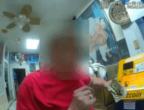 Video shows Sunrise Police intervene as scammer used Bitcoin ATM to rip off elderly man