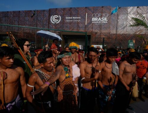 Protesters block main entrance to COP30 climate talks in Brazil