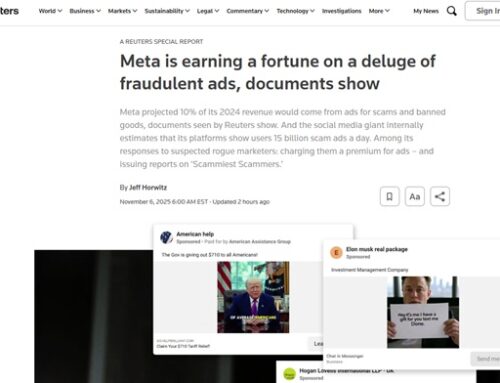 Facebook plays role in one-third of all scams — and earns 10% of its revenue that way