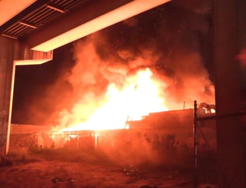 Crews quickly contain large fire at East Oakland cannabis grow facility