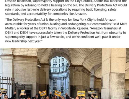New York City bill that targeted Amazon won’t get taken up in 2025