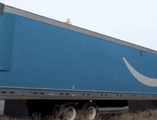 Amazon trailer left abandoned on Oregon highway for several days